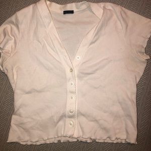 brandy white button up top